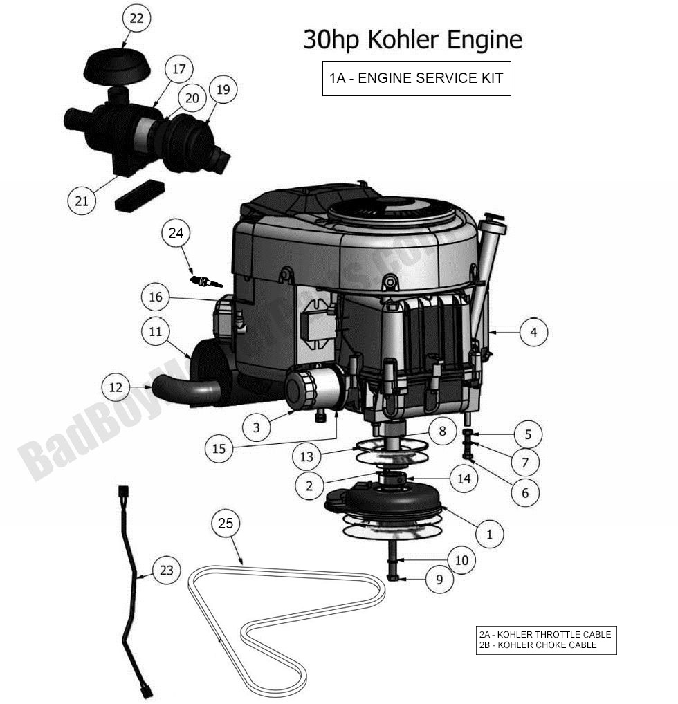 Bad Boy Parts Lookup 2011 Lightning and Pup Engine (30Hp ... 2011 outlaw 50 wiring diagram 