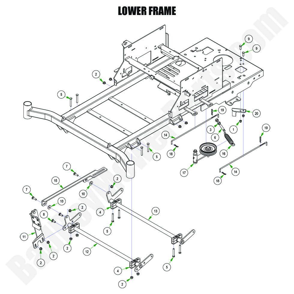 Bad Boy Mowers 2024|ZT Avenger|Lower Frame